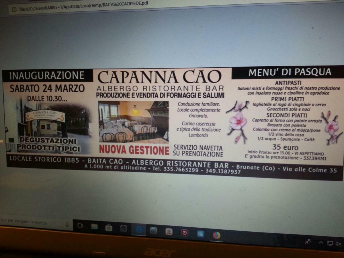 Capanna C.A.O. Hotel บรูนาเต ภายนอก รูปภาพ